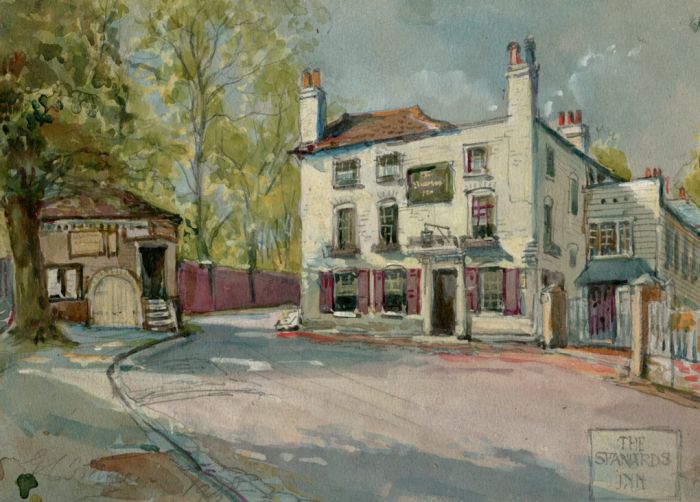 George Charles Francis (1860-1940) - The Spaniards Inn, Hampstead, London