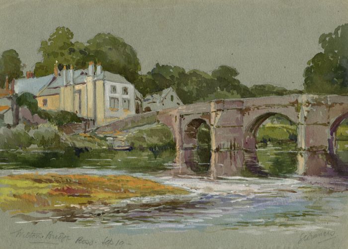 George Charles Francis (1860-1940) - Wilton Bridge, Ross on Wye 1919