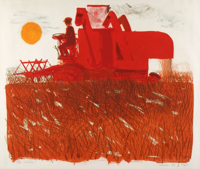 Bernard Cheese R.E. - Signed Limited Edition Lithograph The Combine 21/25 1980