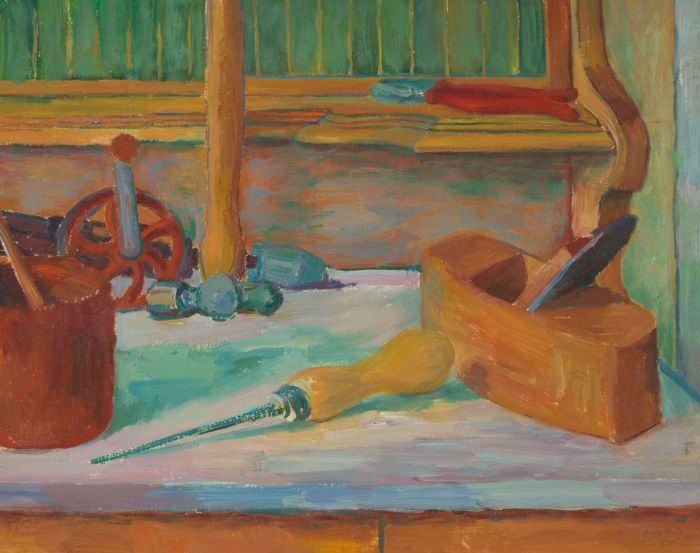 Ivor Johns (1924-1993) - Oil, "Tools" Still Life