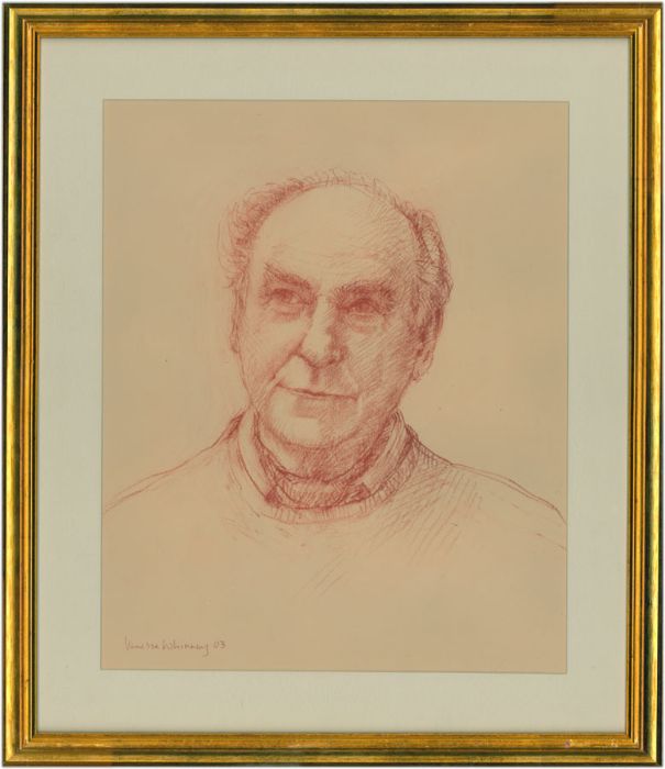 Vanessa Whinning - Signed 2003 Sanguine, Portrait of a Man