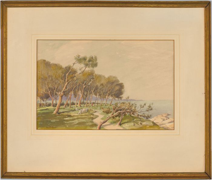 Martin Hardie RWS CBE VPRI (1875-1952) - 1935 Watercolour, Near Ajaccio, Corsica