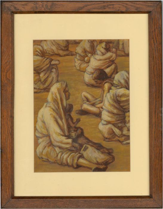 Tony Jackson (b. 1945) - 1997 Acrylic, Waiting at the Clinic