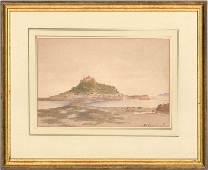 Thomas Maidment (1871-1959) - Signed and Framed Watercolour, St. Michael's Mount