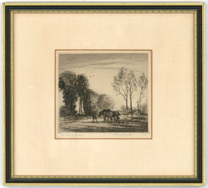 Albany E. Howarth ARE (1872-1936) - Signed Etching, The End of the Day