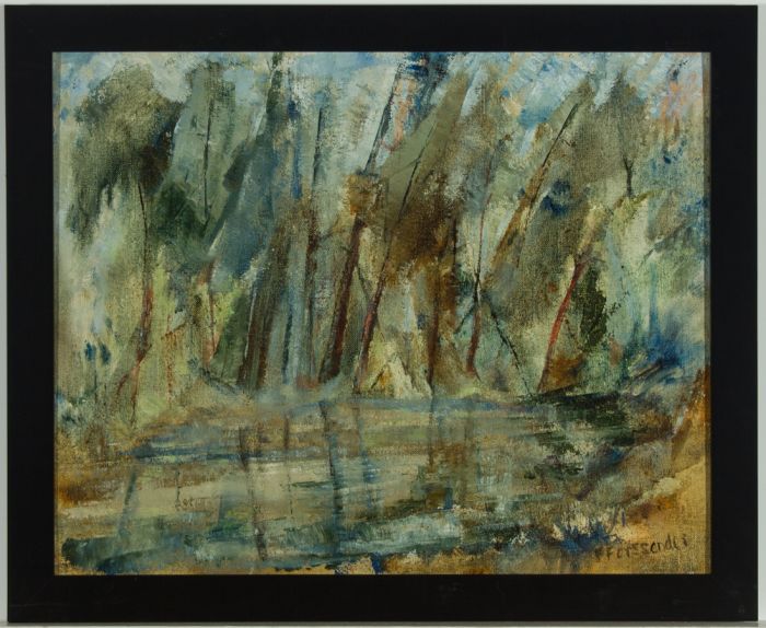 F. Forssendri - Signed & Framed Contemporary Oil, The Forest