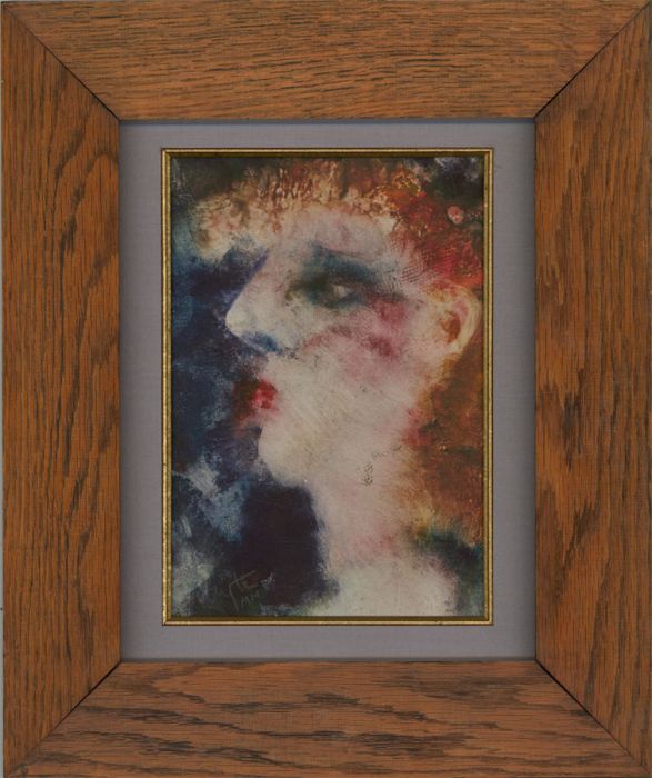 Inge Clayton FRSA (1942-2010) - Framed Contemporary Aquatint, Lady with Red Lips
