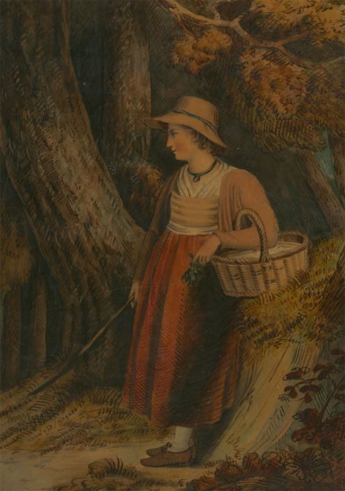 Mary Elizabeth Bateman - 1812 Watercolour, Returning From Market