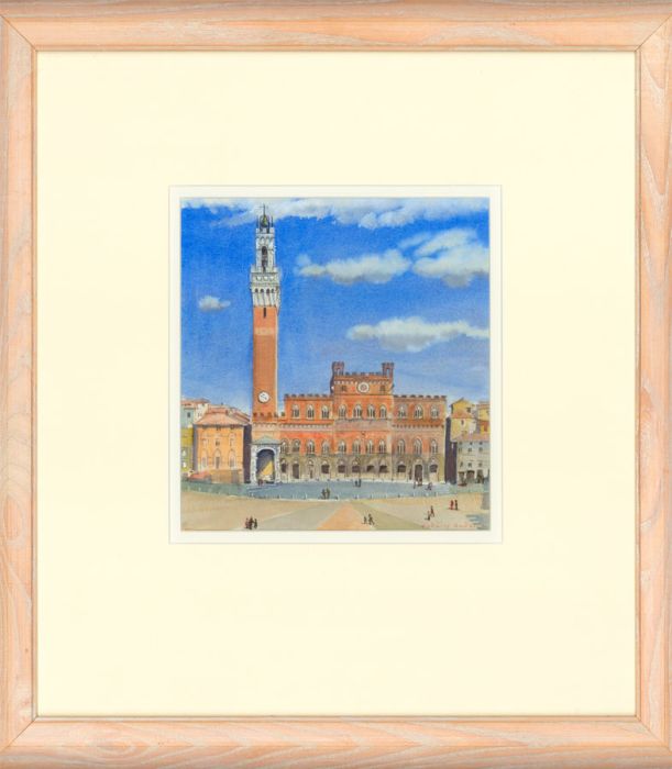 Esdaile Hudson (b. 1937) - Signed 20th Century Watercolour, Torre Del Mangia
