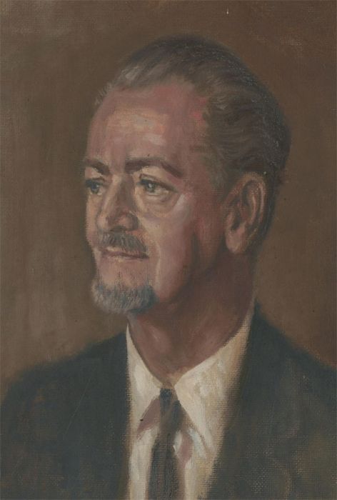 Jad Davies (1909-1998) - Mid 20th Century Oil, Self Portrait