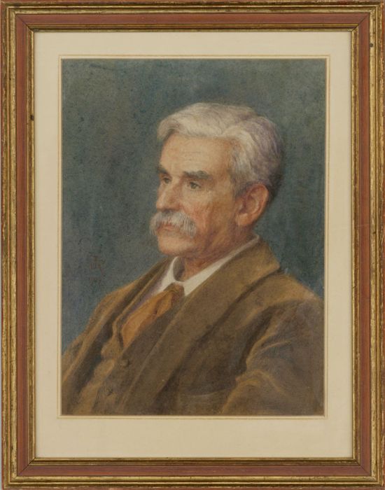Janet S. Robertson (1880-1966) - 1919 Watercolour, Portrait of James Watt