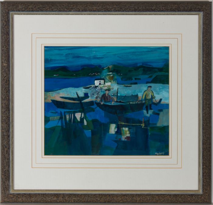 Ray Evans RI, RCamA (1920-2008) - Contemporary Acrylic, Connemara, Ireland