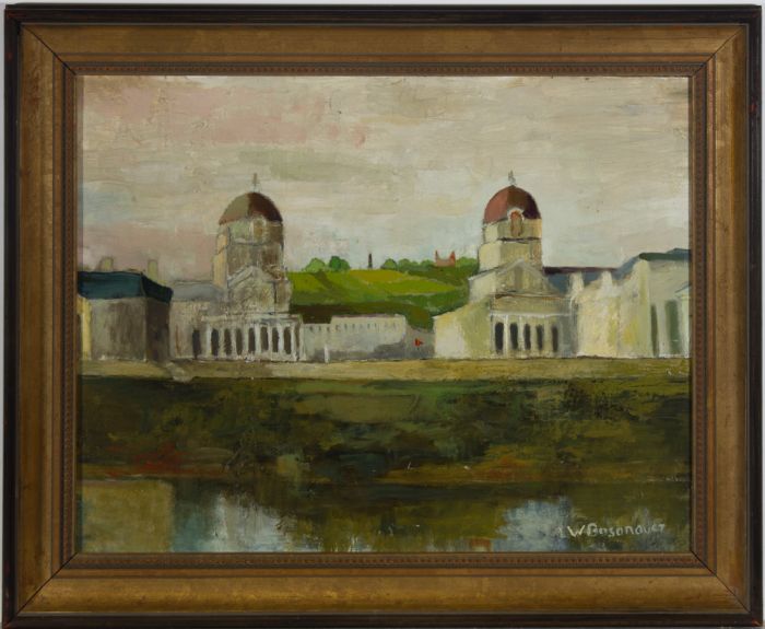 W. Bosanquet - Framed Mid 20th Century Oil, Greenwich Maritime Museum