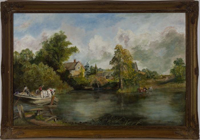 J.Coy after Constable - Framed 20th Century Oil, The White Horse