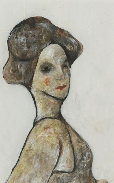 Ben Carrivick - Signed Contemporary Oil, Woman in a Yellow Shirt