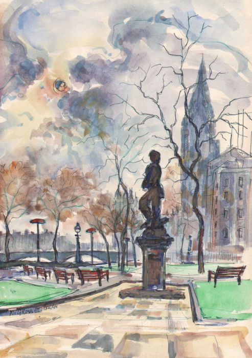 M G Ross - A London Watercolour 1962