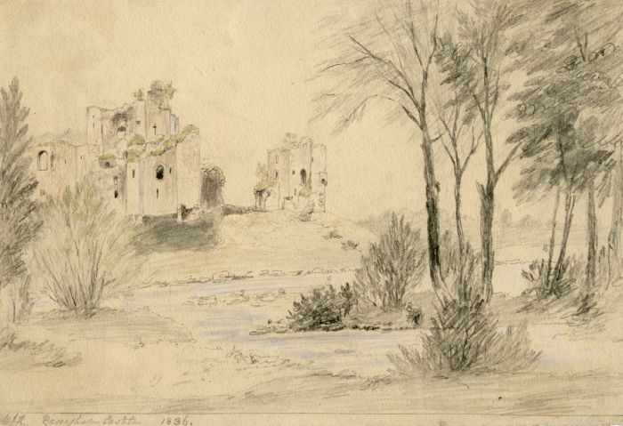 Brougham Castle 1836 Drawing