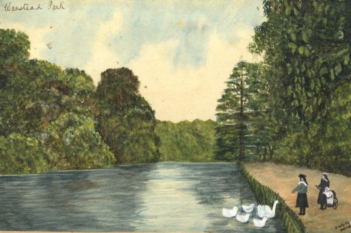 D. White - 1906 Watercolour, Wanstead Park, London/Essex