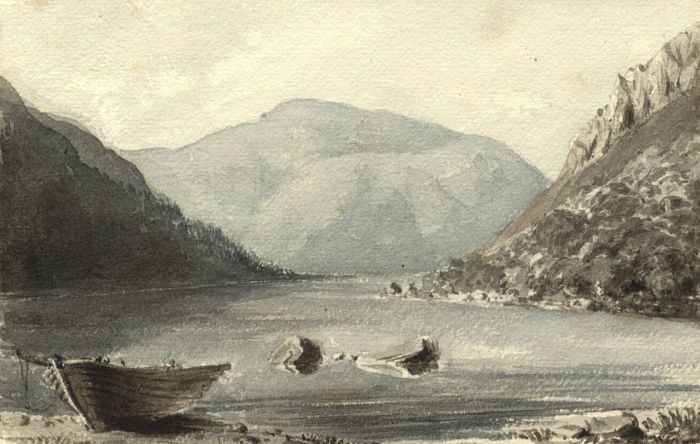 Lord Francis Leveson-Gower - 1838 Watercolour, Loch Maree, Ross-shire, Scotland