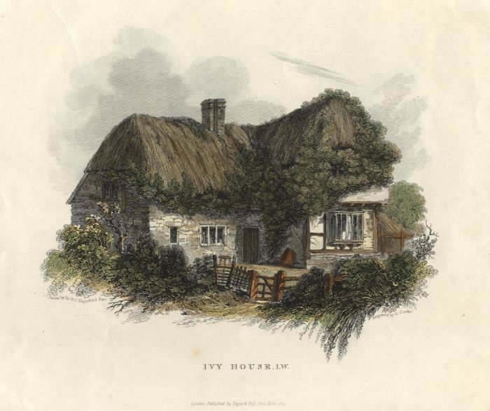 G. Cooke - 1815 Engraving, Ivy House, Isle of Wight