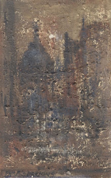 Perkins - Early 20th Century Oil, St. Pauls, Semi-abstract