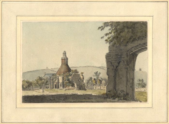 Samuel Hieronymus Grimm - Superb 18th Century Watercolour, The Abbot's Kitchen