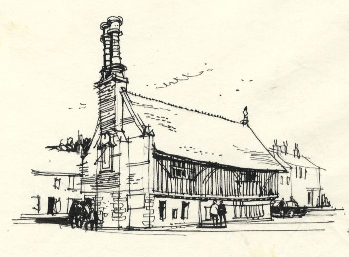 Paul Sharp - 1963 Pen and Ink Drawing, The Moot Hall