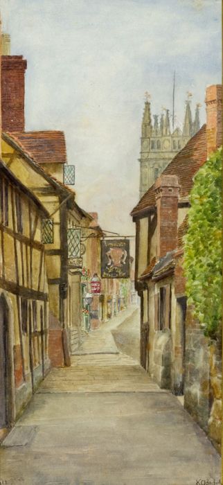 1911 Watercolour - St. Mary's Church, Warwick