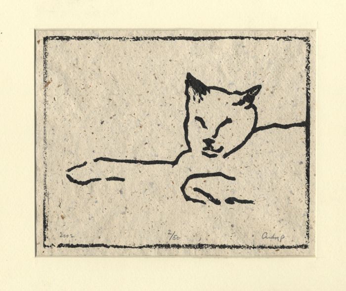 Oriental 2002 Serigraph - Cat