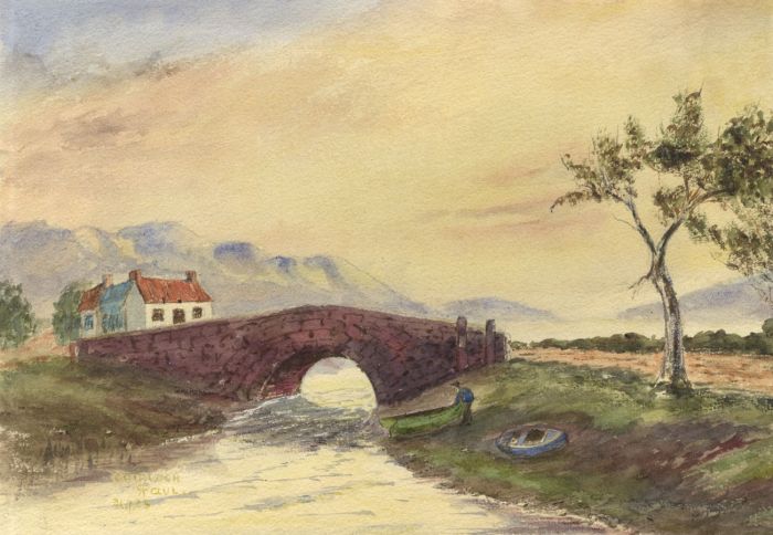 R. Paul - 1928 Watercolour, Gairloch, Wester Ross