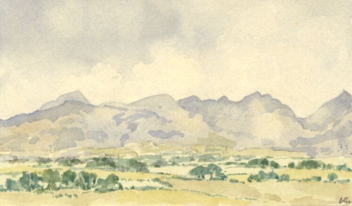 W.G. Lewis - Mid 20th Century Watercolour, Ben Cruachan from Dalmally