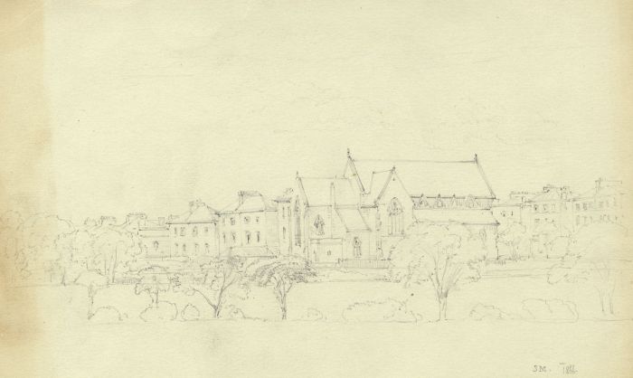 Rev Henry Robinson Wadmore - 1866 Graphite Drawing, St Mary's, West Hampstead