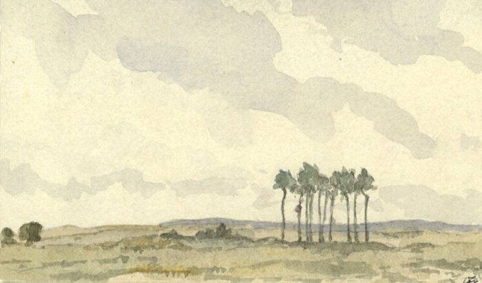 W.G. Lewis - Mid 20th Century Watercolour, Crowborough Beacon, East Sussex