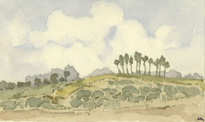 W.G. Lewis - Mid 20th Century Watercolour, Crowborough Beacon, East Sussex