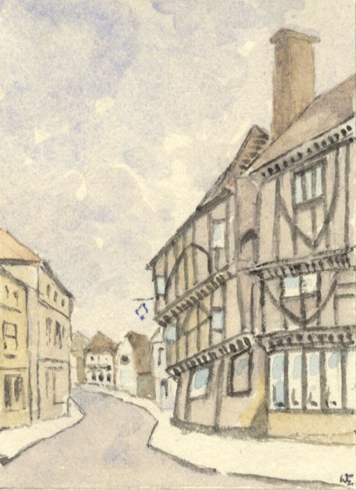 W.G. Lewis - Mid 20th Century Watercolour, Strand Street, Sandwich