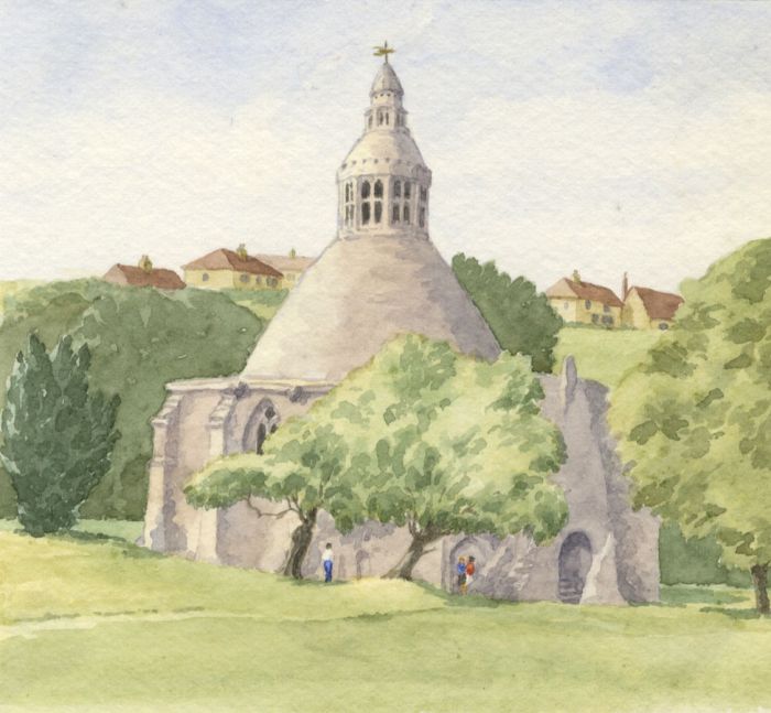 Eileen Lewis - Mid 20th Century Watercolour, The Abbot's Kitchen, Glastonbury
