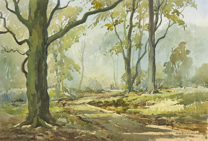 Keith Burtonshaw - 1978 Watercolour, Chislehurst Common