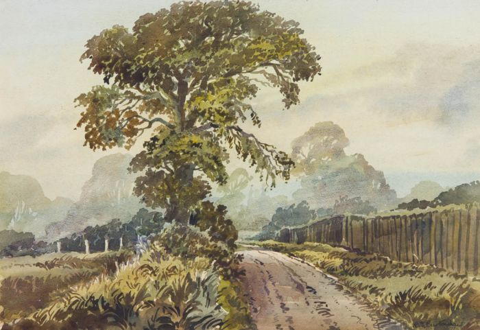 Keith Burtonshaw - 1976 Watercolour, Near Chislehurst, Kent
