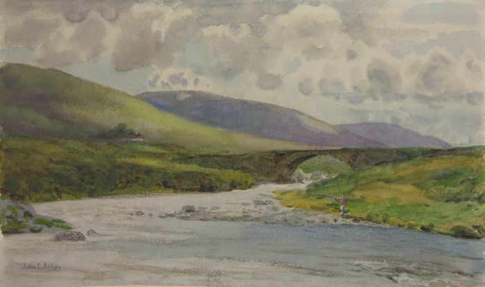 Style of John E. Aitken - Mid 20th Century Watercolour, Fishing