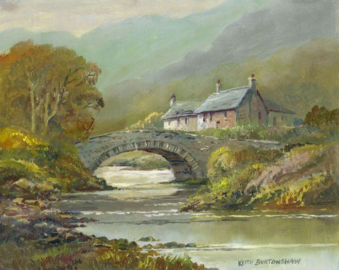 Keith Burtonshaw - 2008 Oil, Bridge in Landscape