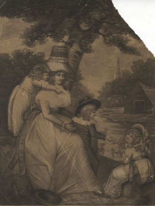1789 Mezzotint - A Boarding School Governess