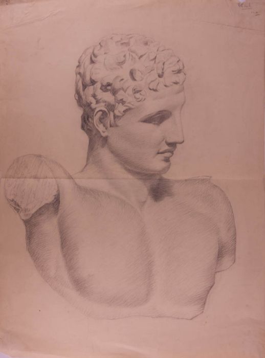 Dorothy Pask - Early 20th Century Graphite Drawing, Sculpture Study