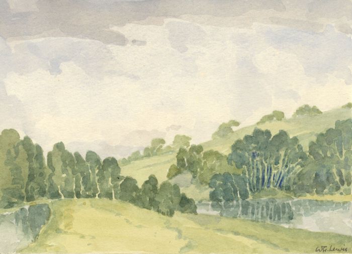 W.G. Lewis - Mid 20th Century Watercolour, Canal and River, Bradford-on-Avon