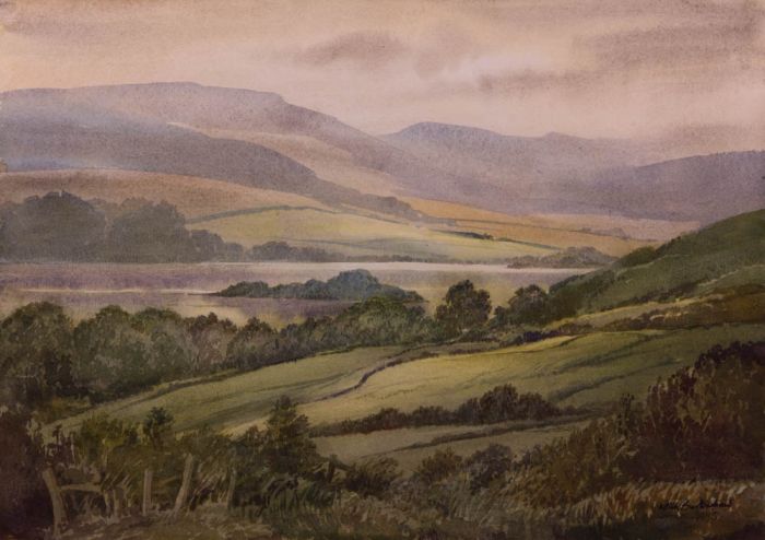 Keith Burtonshaw - 1995 Watercolour, Rydal Water
