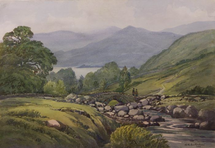 Keith Burtonshaw - 1980 Watercolour, Ashness Bridge, Cumbria