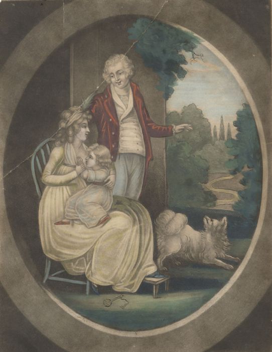1798 Mezzotint - Happiness