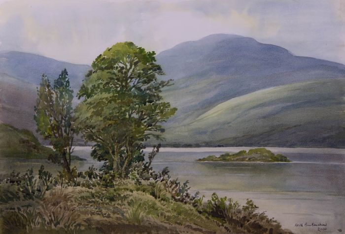 Keith Burtonshaw - 2000 Watercolour, Ullswater, Lake District