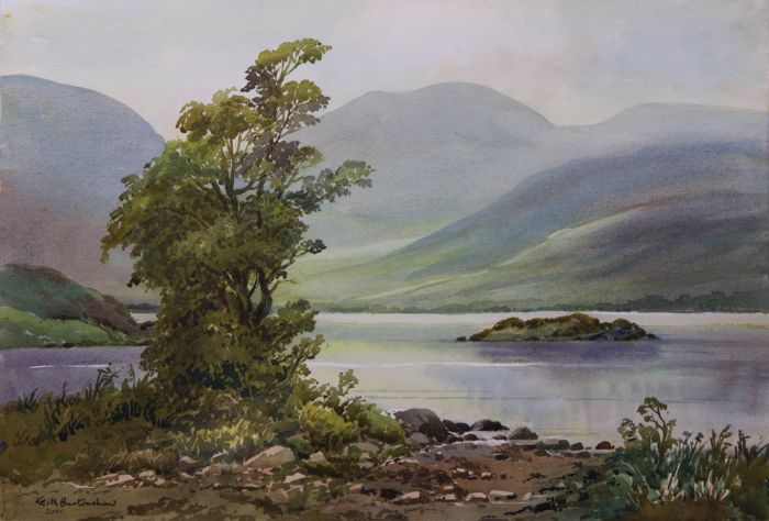 Keith Burtonshaw - 2000 Watercolour, Ullswater, Lake District