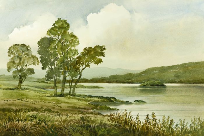Keith Burtonshaw - 1998 Watercolour, Rydal Water