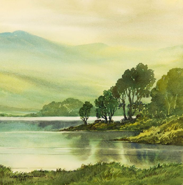Keith Burtonshaw - 1993 Watercolour, Rydal Water